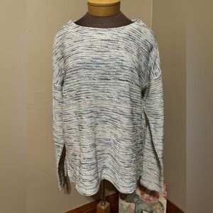 Long Tall Sally Large Tweed Multicolored Pullover Tunic Top